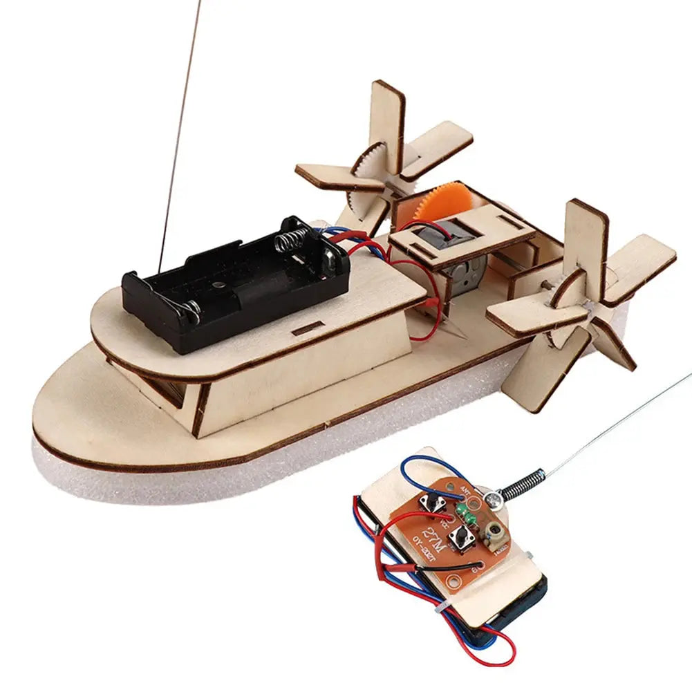 DIY Science Toys Children Educational STEM Projects Kits 3D Assemble Car Boat Model Wood Puzzle Toy Scientific Experiment Kit